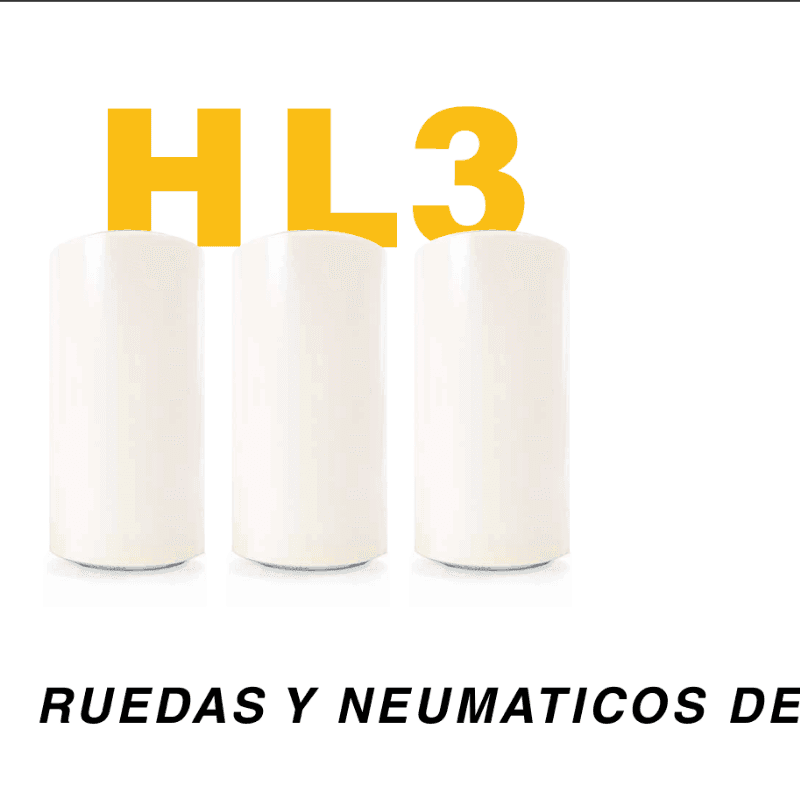 Portada de HL3, neumaticos y ruedas de poliuretano