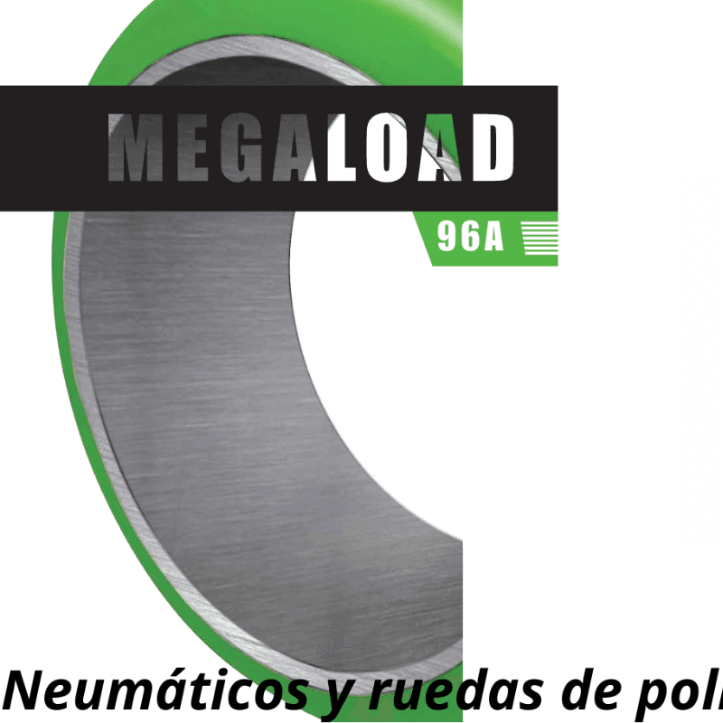 Portada de Megaload 96A, neumaticos y ruedas de poliuretano